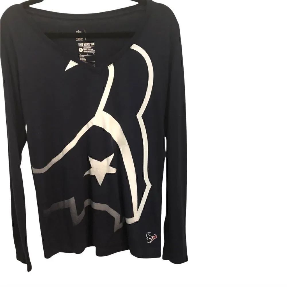 Women’s long sleeve NFL Nike Texas vee neck